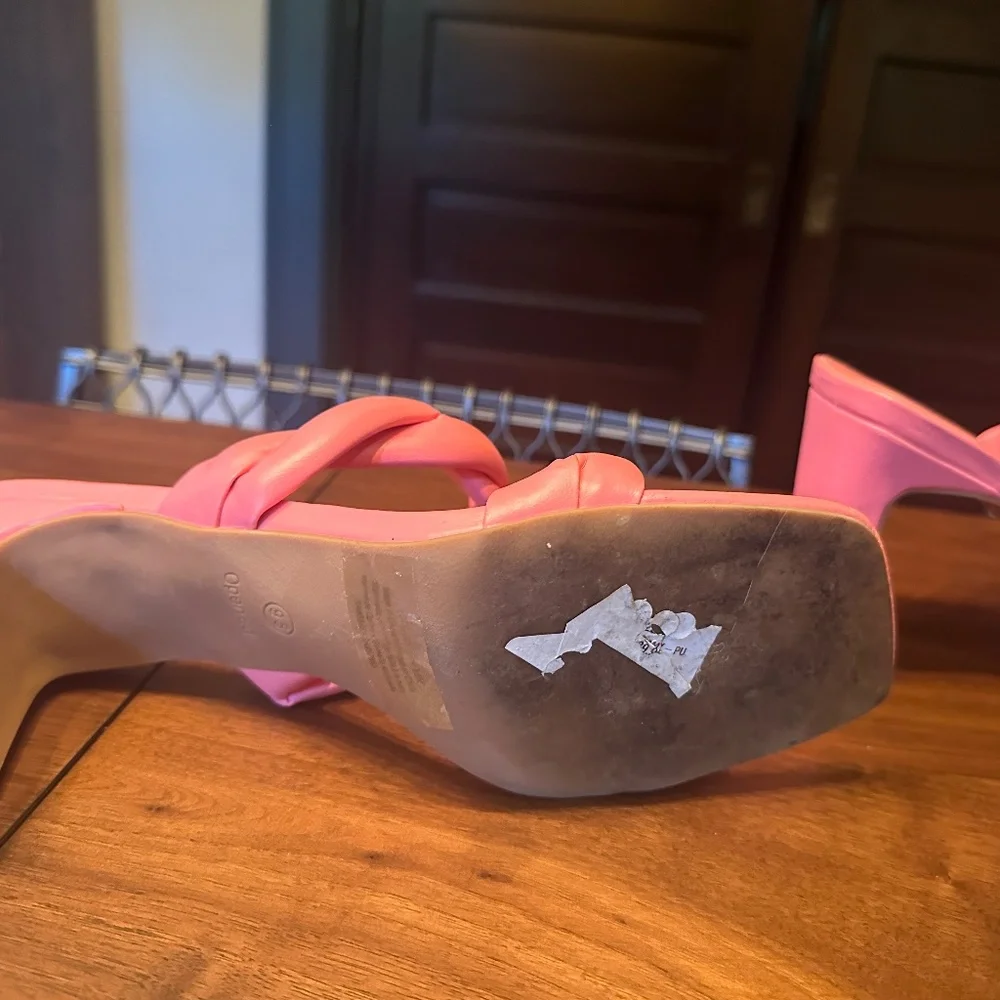 Pink Open Edit Sandals - Picture 4 of 4